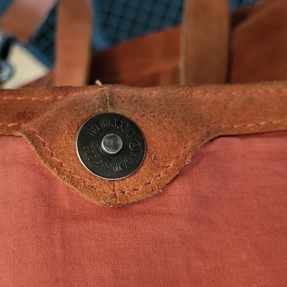 We The Free Convertible Orange Suede Backpack Crossbody Boho Bag - Picture 9 of 14